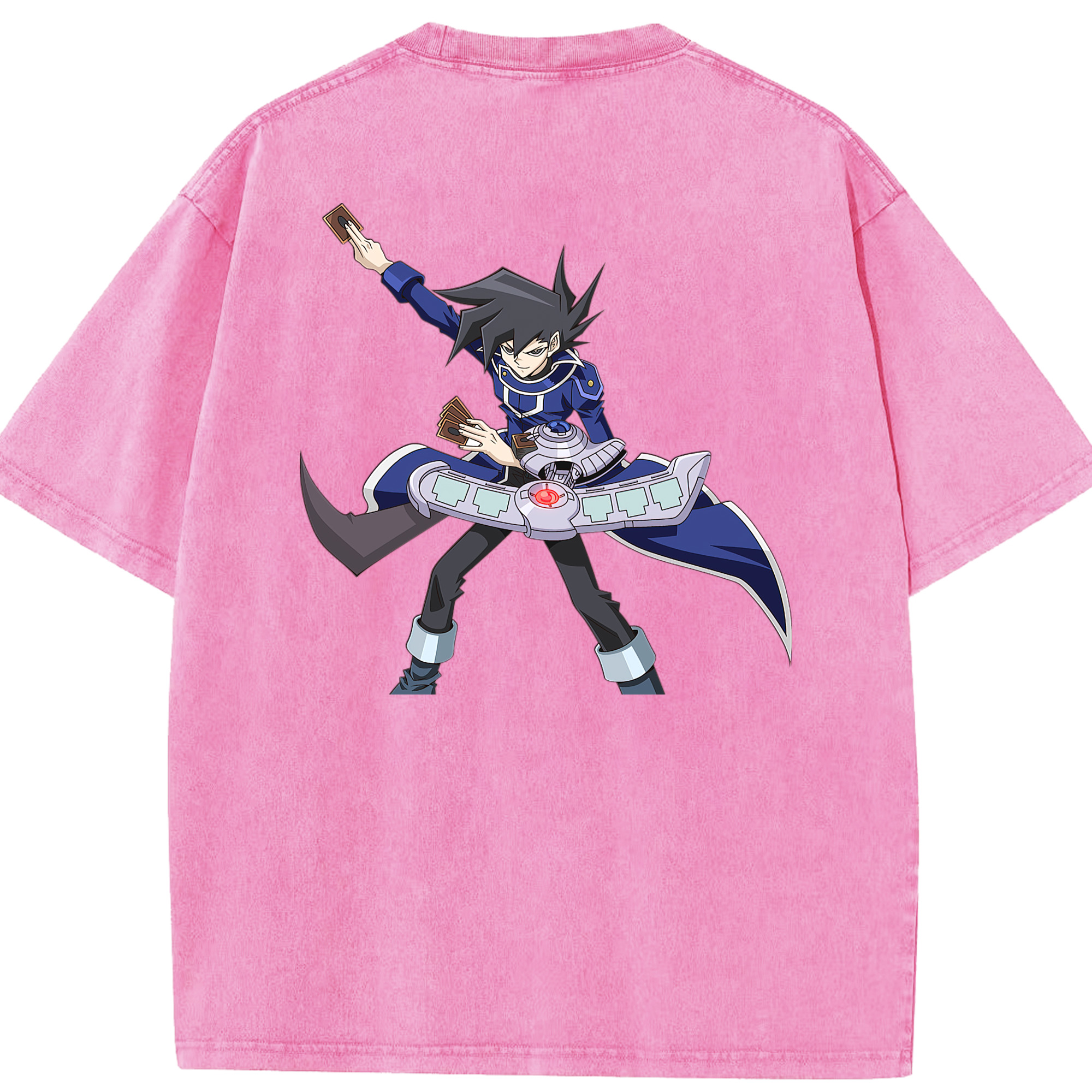 （画像用） 遊☆戯☆王 Yu-Gi-Oh! 綿100% ヴィンテージ風 半袖Tシャツ（背面プリント）